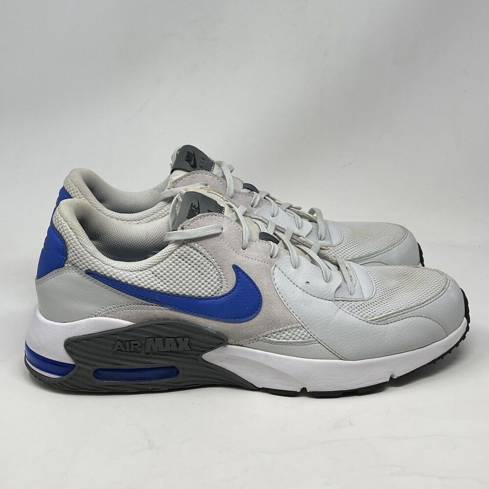 Nike Air Max Excee Sneakers Mens 15 Photon Dust Gray Royal Blue Shoes CD4165-007